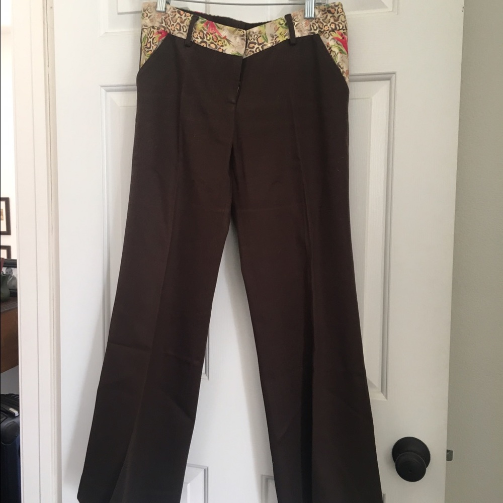 Diane Von furstenburg brown pants/trousers