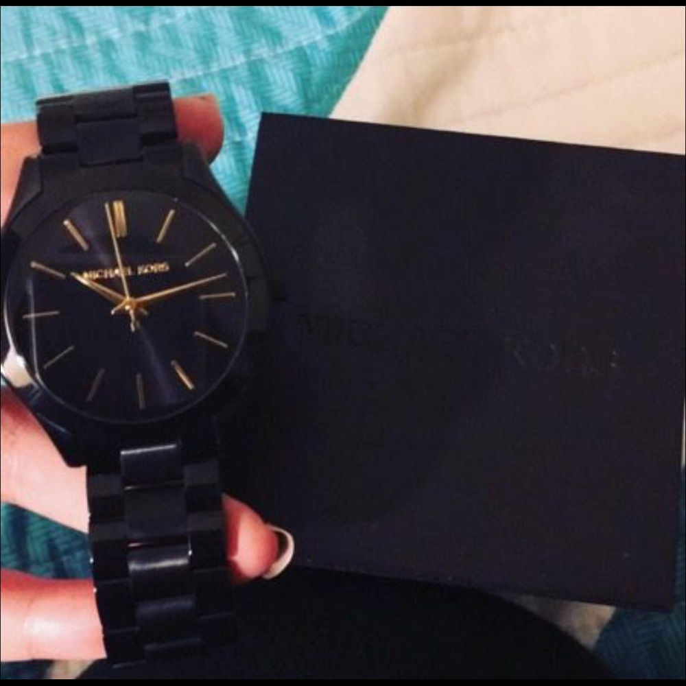 MK women's black watch