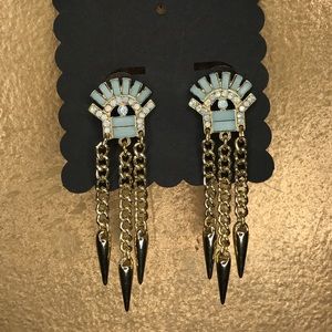 Blue Chandelier earrings