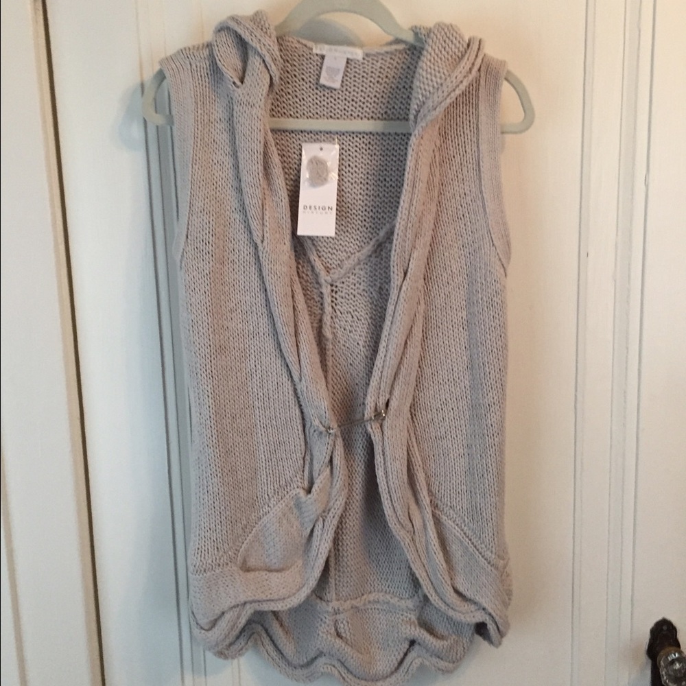 Grey Vest with Hood