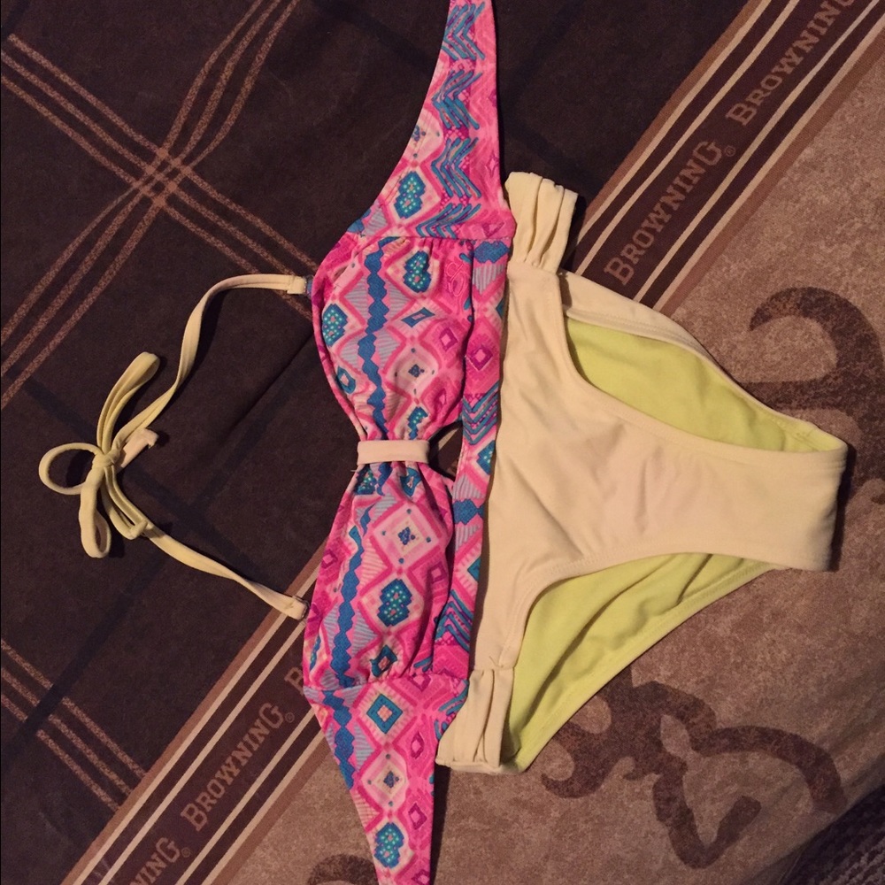 Aztec print bathing suit