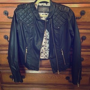 Faux leather jacket