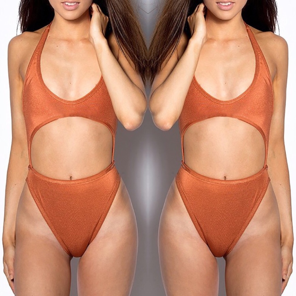 VELVET BODYSUIT MONOKINI BIKINI SWIMSUIT ONEPIECE - Picture 2 of 8
