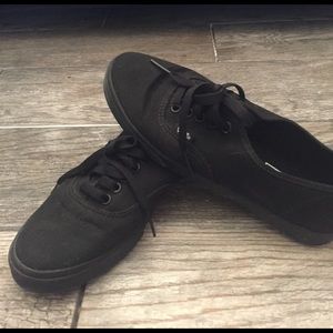 Vans black shoes