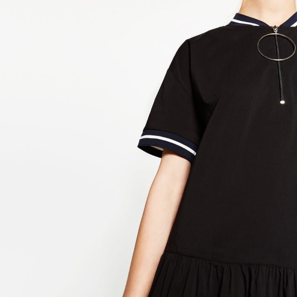 🆕 Zara Black Midi Dress - Picture 5 of 7