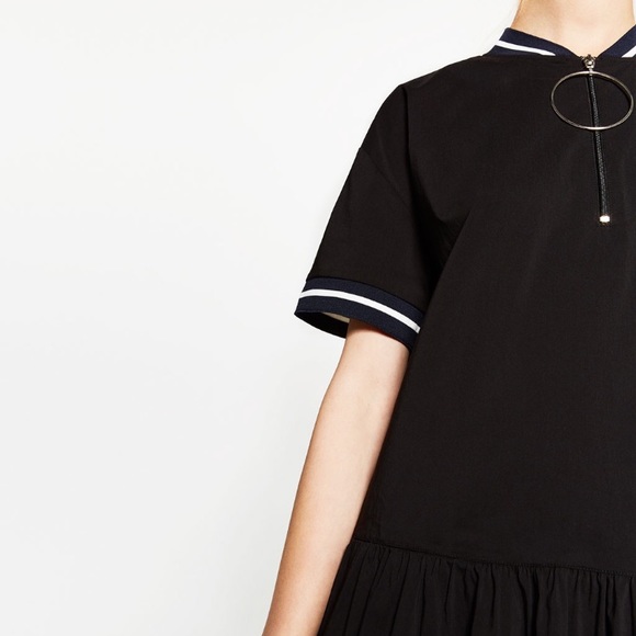 🆕 Zara Black Midi Dress - Picture 5 of 7