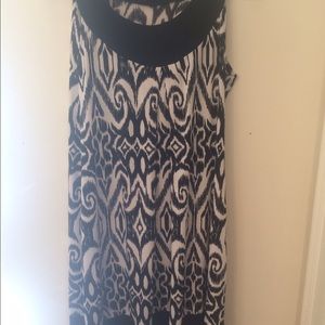 " EN FOCUS" Studio Dress Black& White Print Tunic