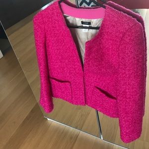 Gorgeous Pink Tweed Coat with a Gold Lining