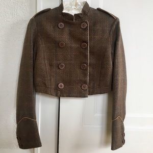 Edun Cropped Jacket with Hidden Rilke Poem