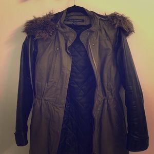 French connection utility coat