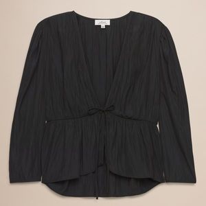 Aritzia Wilfred Shanina Blouse in Black Size Small