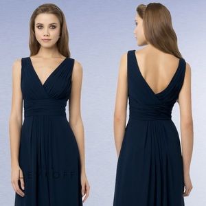 Bill Levkoff bridesmaid dress style 768 navy