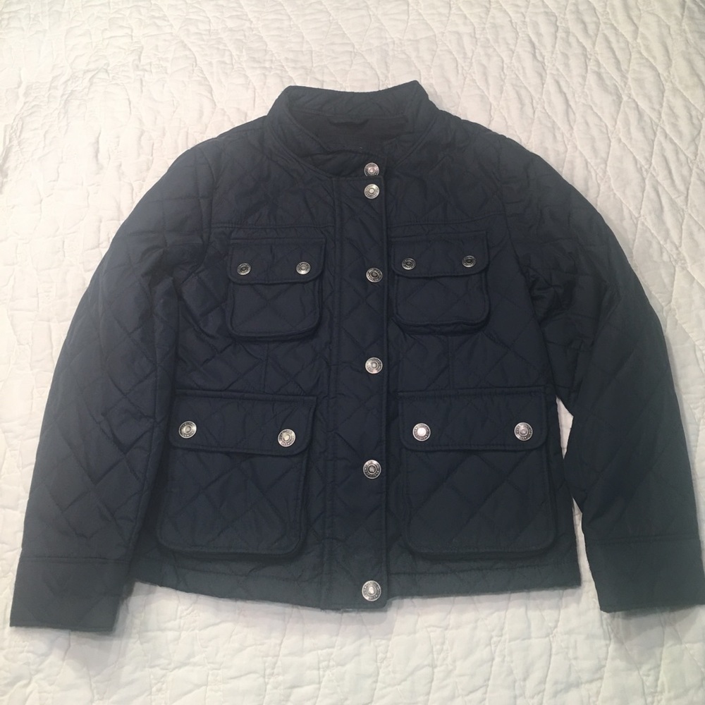 Light puffer navy blue jacket