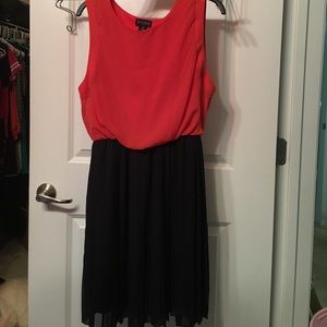 Orange and navy En Focus dress Size 10