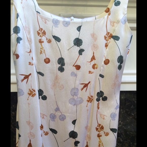 Parallel Silk Floral Print Knee Length Dress - Picture 6 of 6