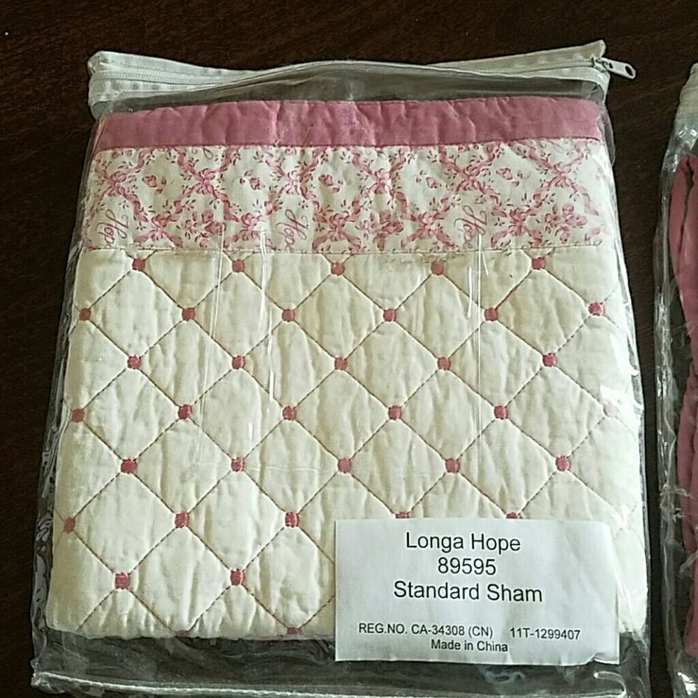 Longaberger Horizon of Hope Standard Pillow Shams