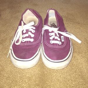 Maroon vans