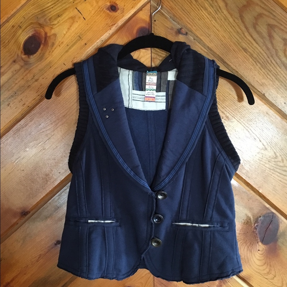 Free People sweatshirt vest