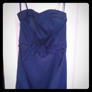 BCBG flower belted dress