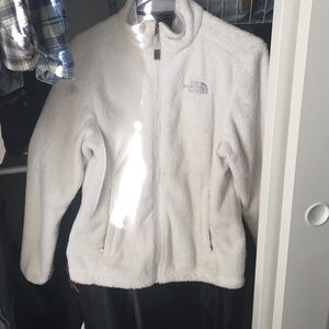 North vans fluffy white coat