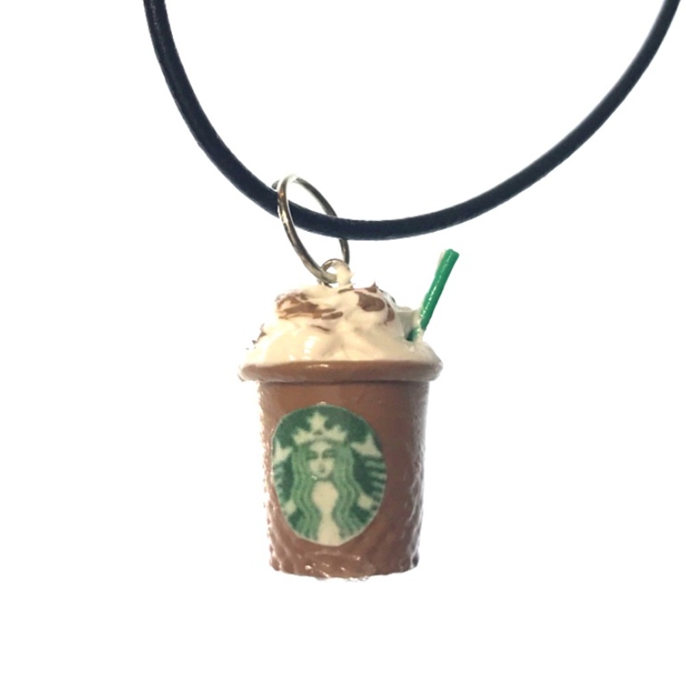 Starbucks handmade coffee necklace