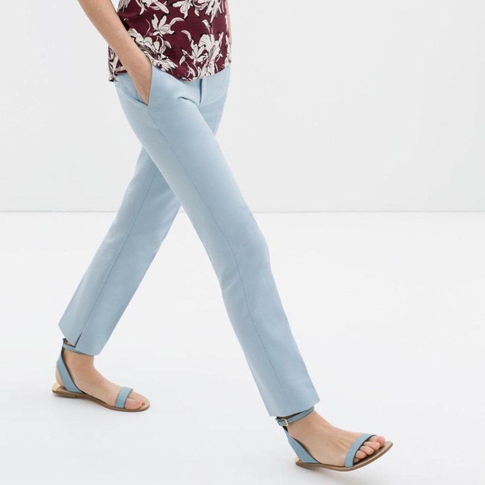 Zara Trousers with Slit at Hem
