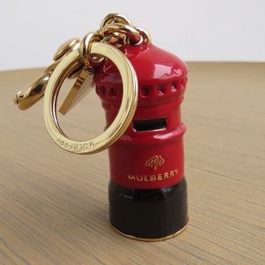 RARE. Mulberry Love Letter Keyring Limited edition