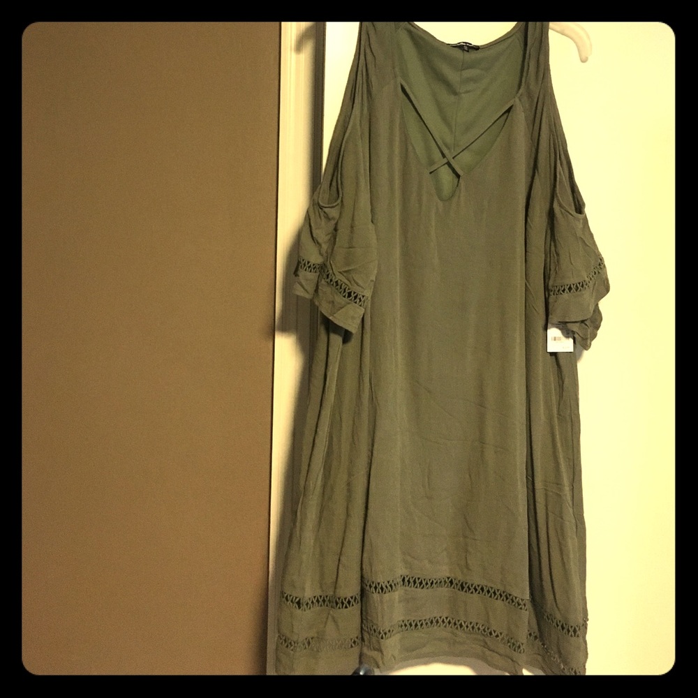 Charlotte Russe Inset Cold Shoulder Dress