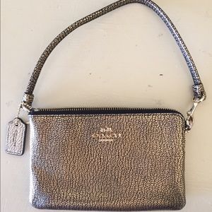 Bronze Coach Wristlet