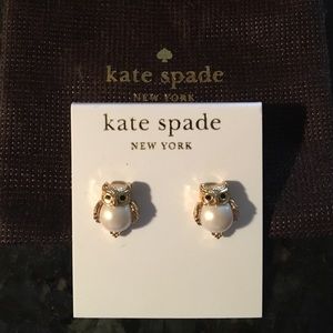 Kate Spade owl earring
