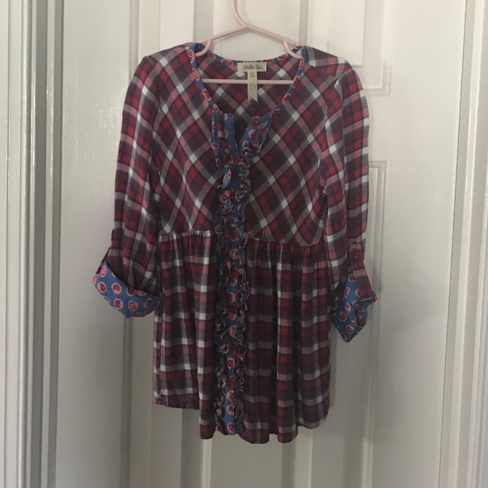 Matilda Jane Plaid Tunic - little girls size 8