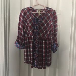 Matilda Jane Plaid Tunic - little girls size 8