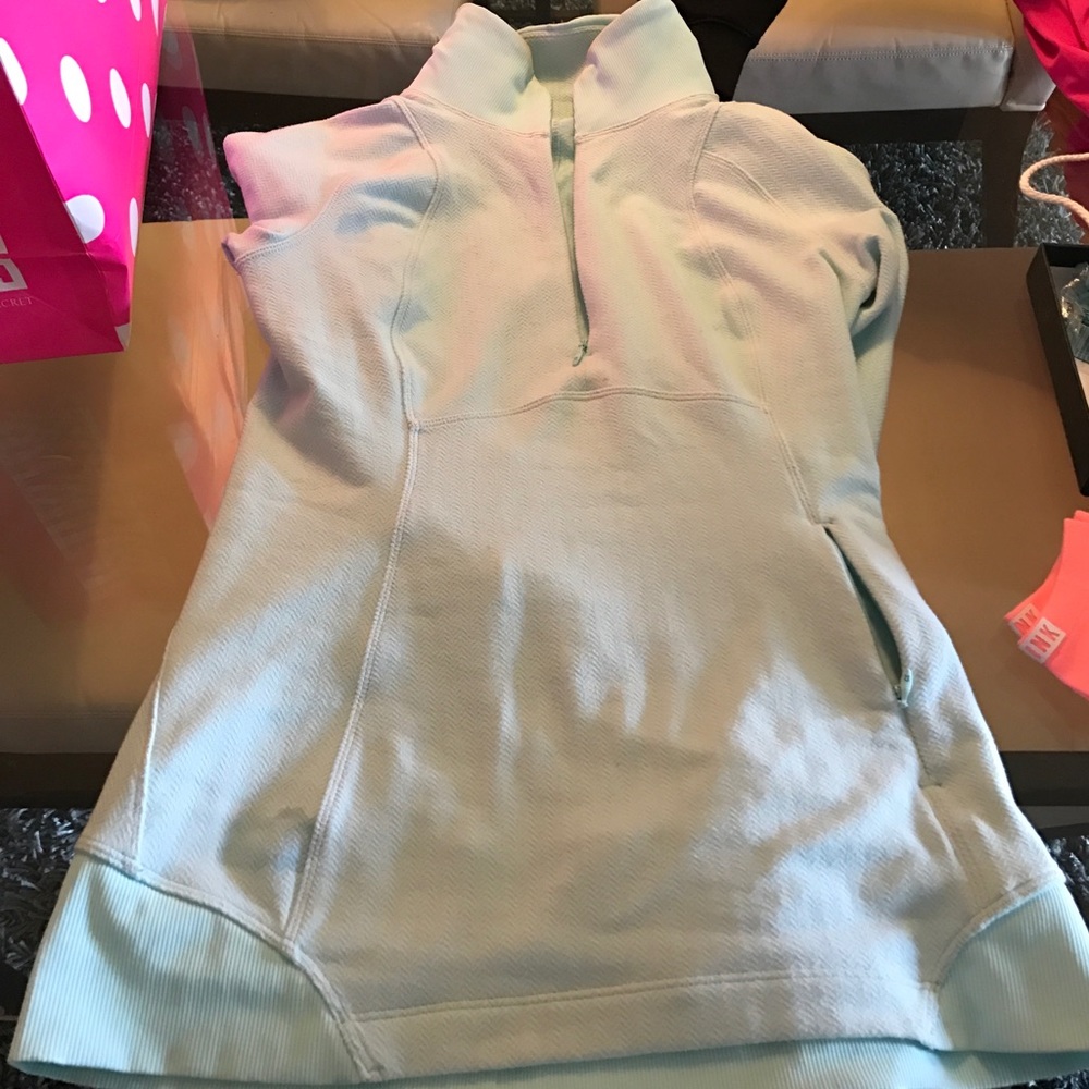Light Mint Run Swiftly Half-Zip by lululemon