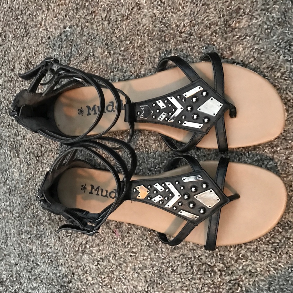 Black Mudd Sandals 8.5