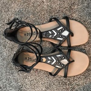 Black Mudd Sandals 8.5