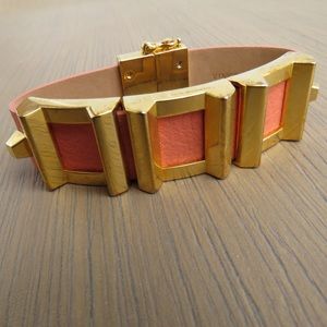 Vince Camuto Peach Leather Bracelet