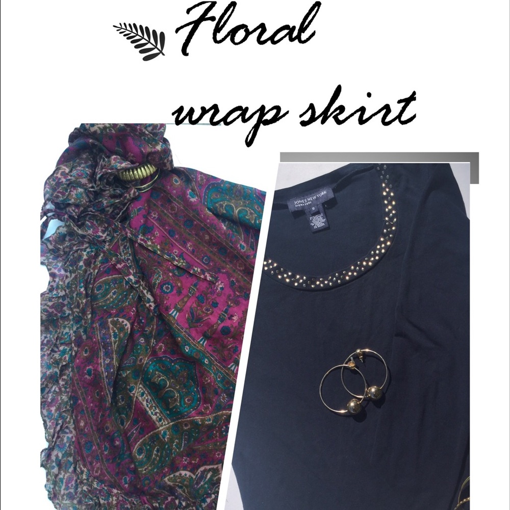 💋💋- Floral wrap skirt💋💋( picture does not show
