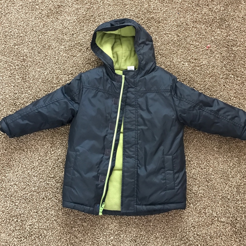 Gymboree winter navy blue boys jacket size 4t-5t