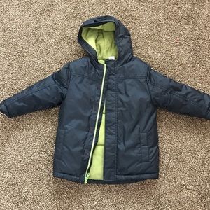 Gymboree winter navy blue boys jacket size 4t-5t
