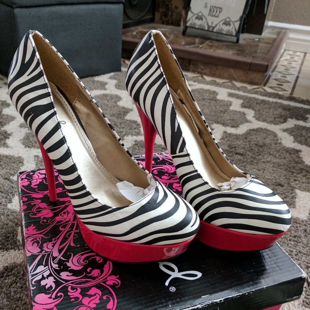 Zebra/Red Heels
