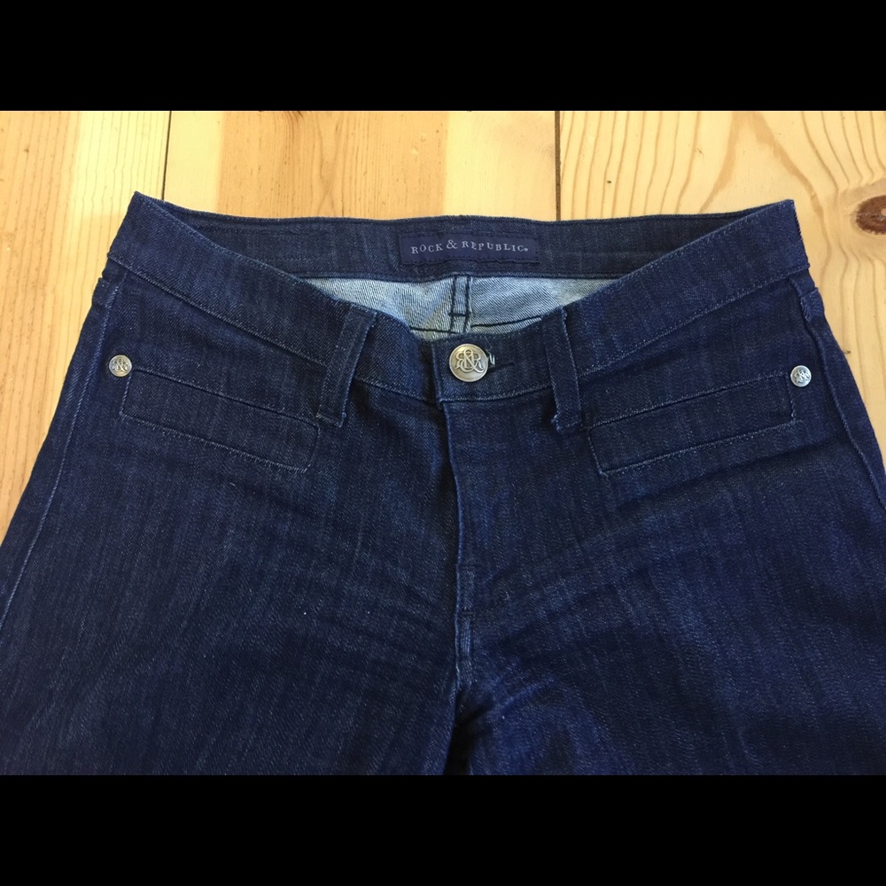 BIG Price DROP! ROCK & REPUBLIC Super Wide Leg Jeans - Noemi Sz 27