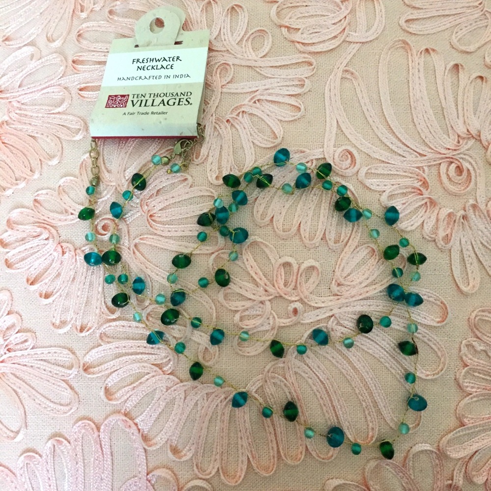 NWT Long Handcrafted Indian Necklace