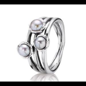 Pandora Grey Pearl Ring