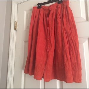 Knee length flowy anthropologie skirt