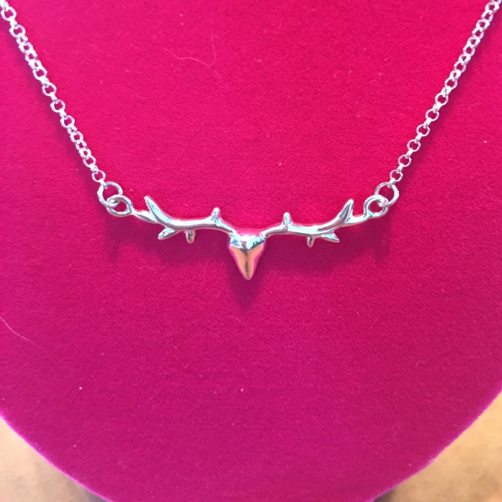 Sterling Silver Stag Necklace NWT