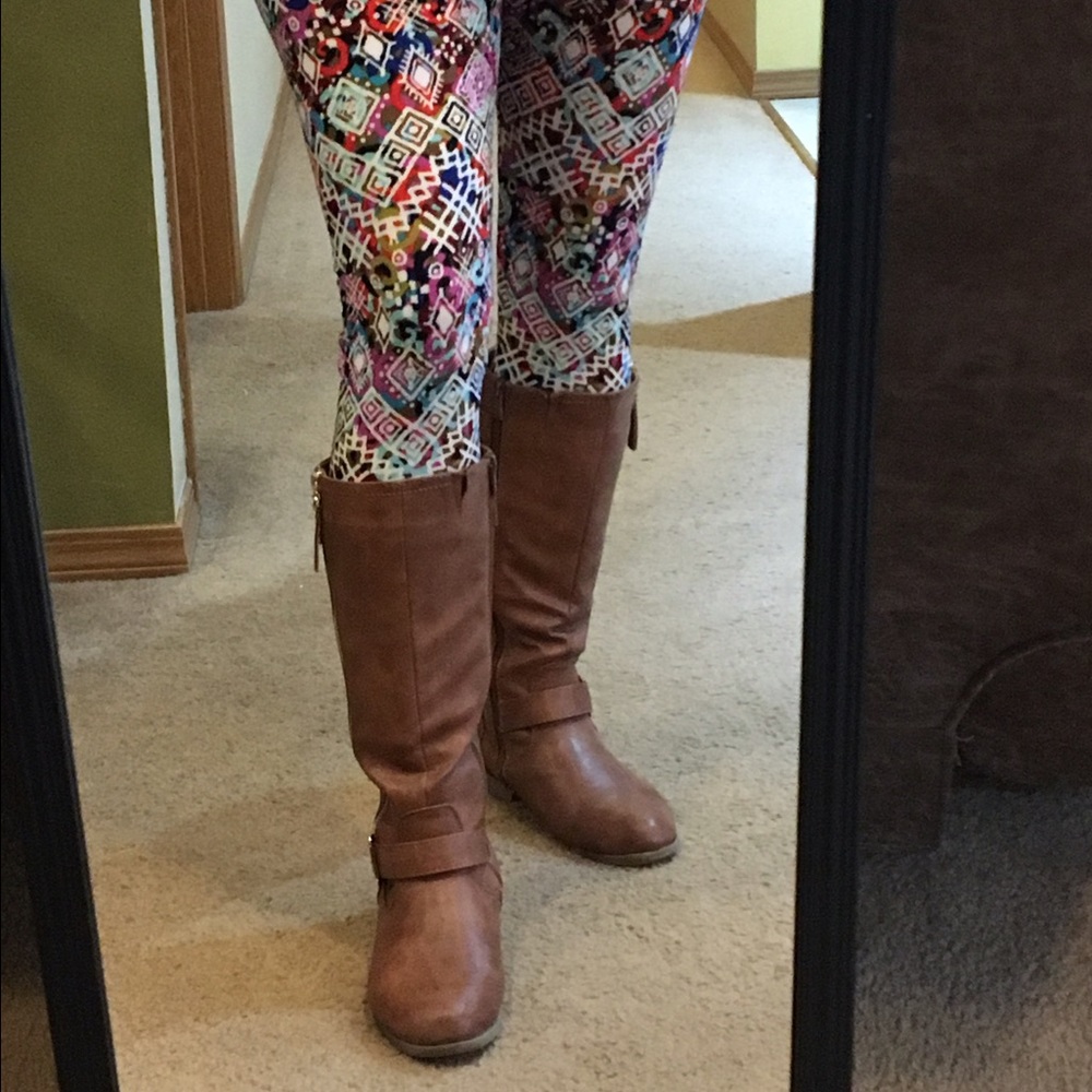 1-Left! Spring Mixed Print Leggings - Picture 4 of 6