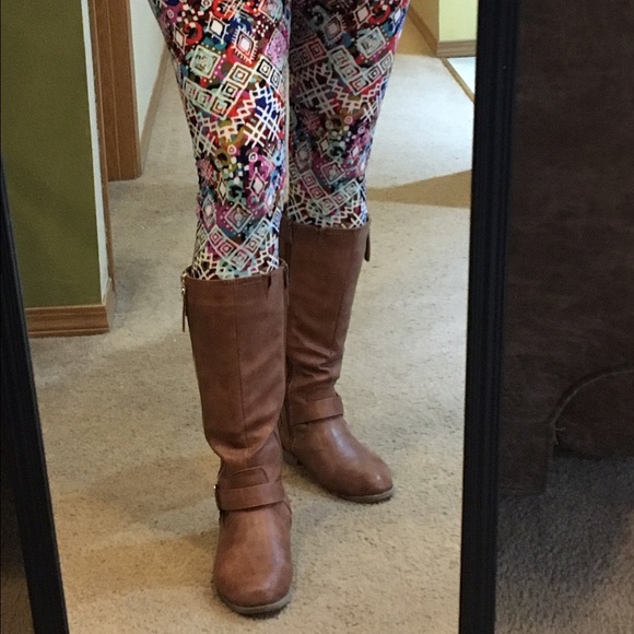 1-Left! Spring Mixed Print Leggings - Picture 4 of 6