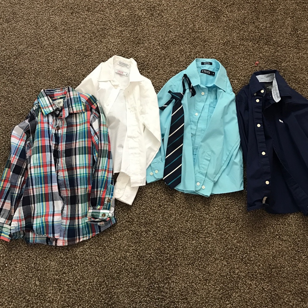 Lot of boys long sleeve shirt size 5-6