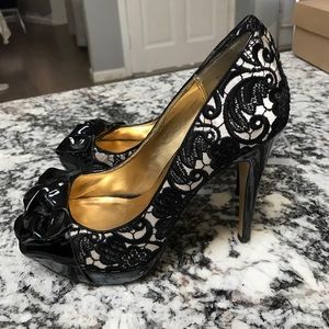 Gorgeous Peep Toe Stiletto Heels