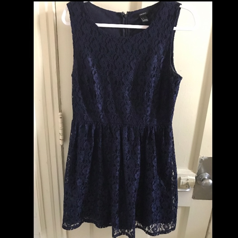 Navy Blue Lace Dress!